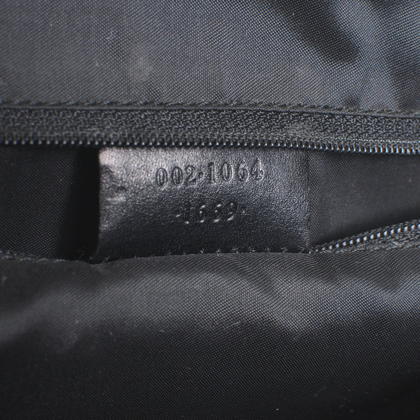 Canvas Monogram Shoulder Bag Black