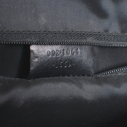 Gucci Canvas Monogram Shoulder Bag Black 7 of 8