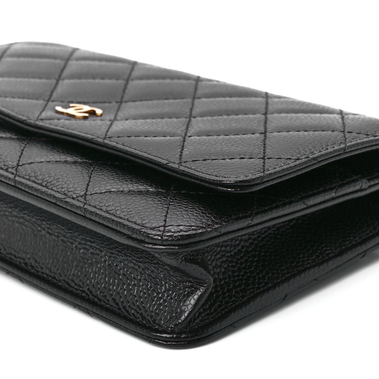 Chanel Caviar Quilted Wallet on Chain WOC Black 12 of 12