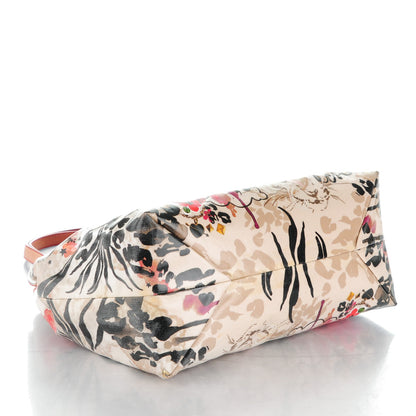 Jimmy Choo Glazed Canvas Printed Scarlet Tote Multicolor 4 of 9