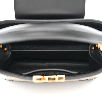 Louis Vuitton Satin Beaded Embroidered Cruella Calfskin Capucines Mini Gold Black 6 of 10