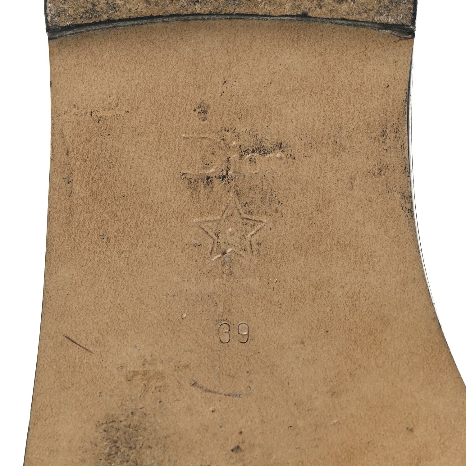 Christian Dior Straw Embroidered Dway Flat Slide Sandals 39