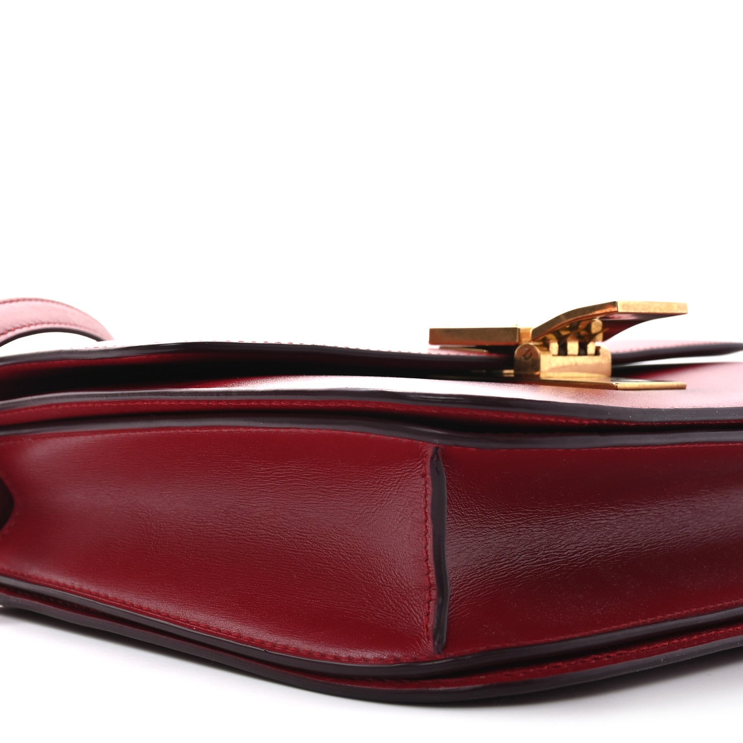 Celine Box Calfskin Medium Classic Box Flap Bag Red 8 of 9