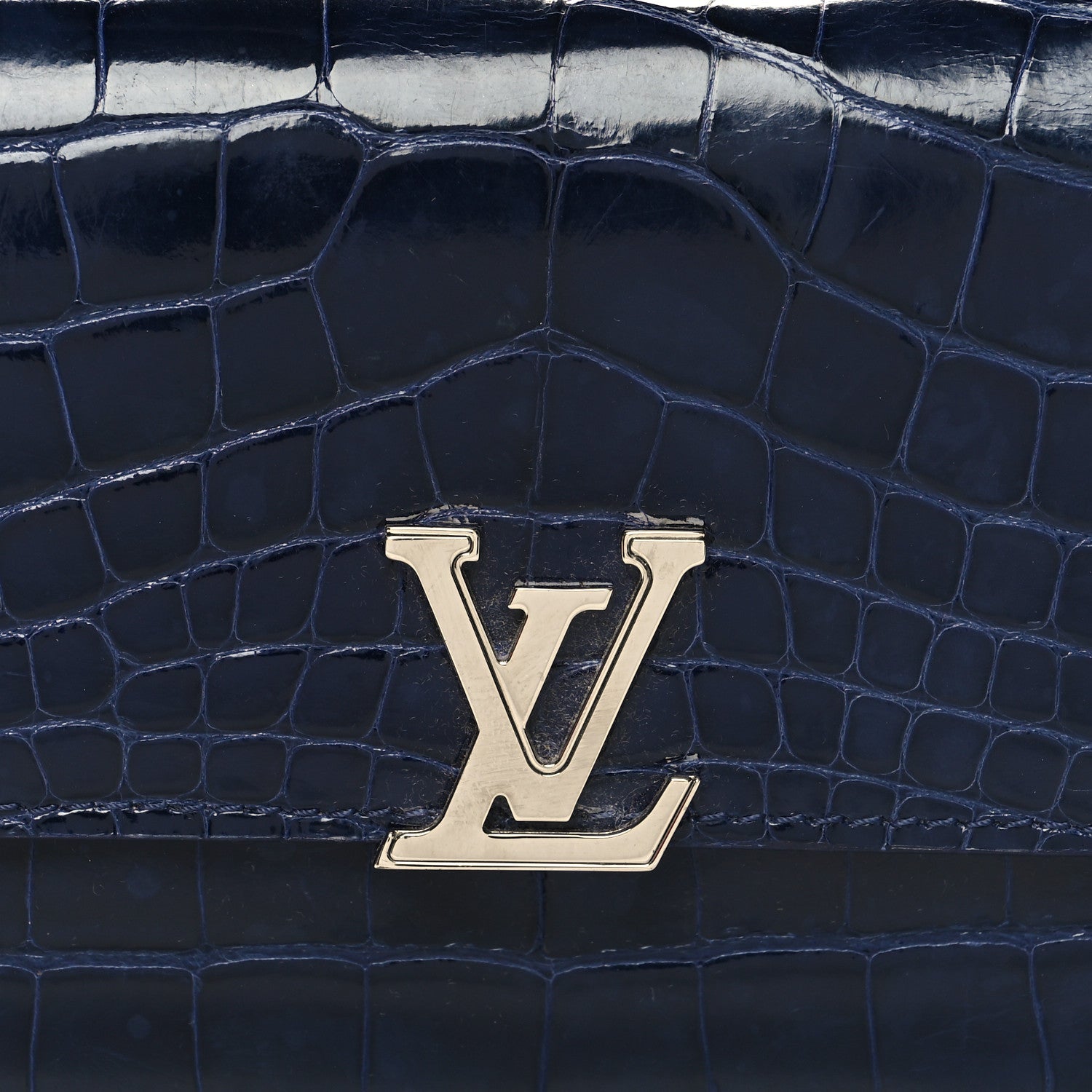 Louis Vuitton Crocodile Capucines Compact Wallet Saphir 8 of 10