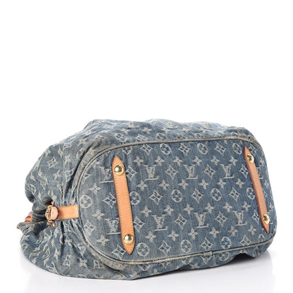 Louis Vuitton Denim Mahina XL Blue 4 of 10