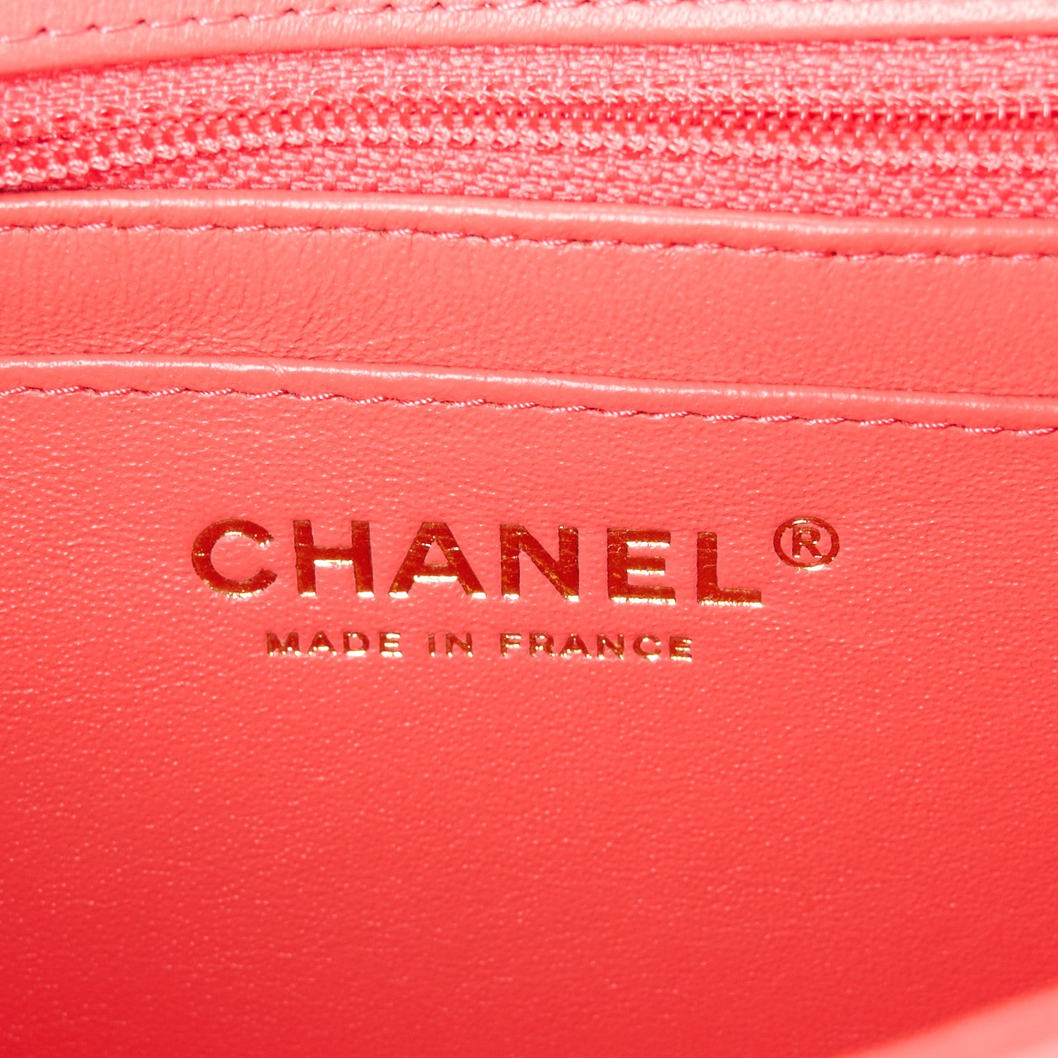 Chanel Lambskin Chevron Quilted Mini Rectangular Flap Pink 6 of 12