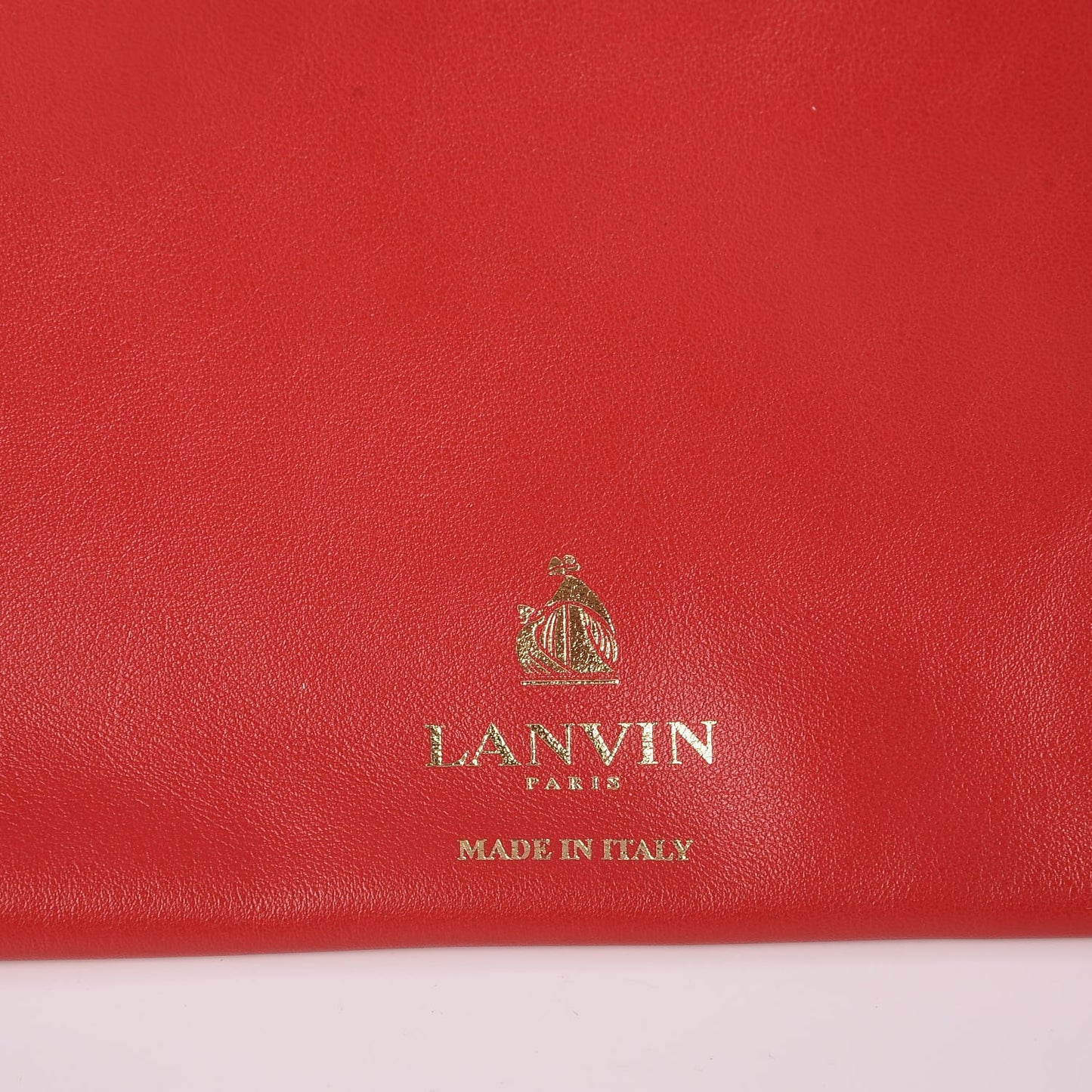 Smooth Calfskin Small Fringe Shopper Tote Red