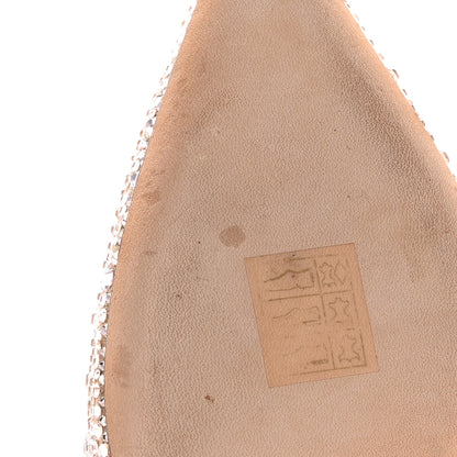 Jimmy Choo Crystal Shimmer Suede 100 Pumps 36 Gold 12 of 15