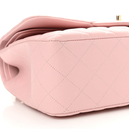 Chanel Caviar Quilted Jumbo Double Flap Light Pink 9 of 10