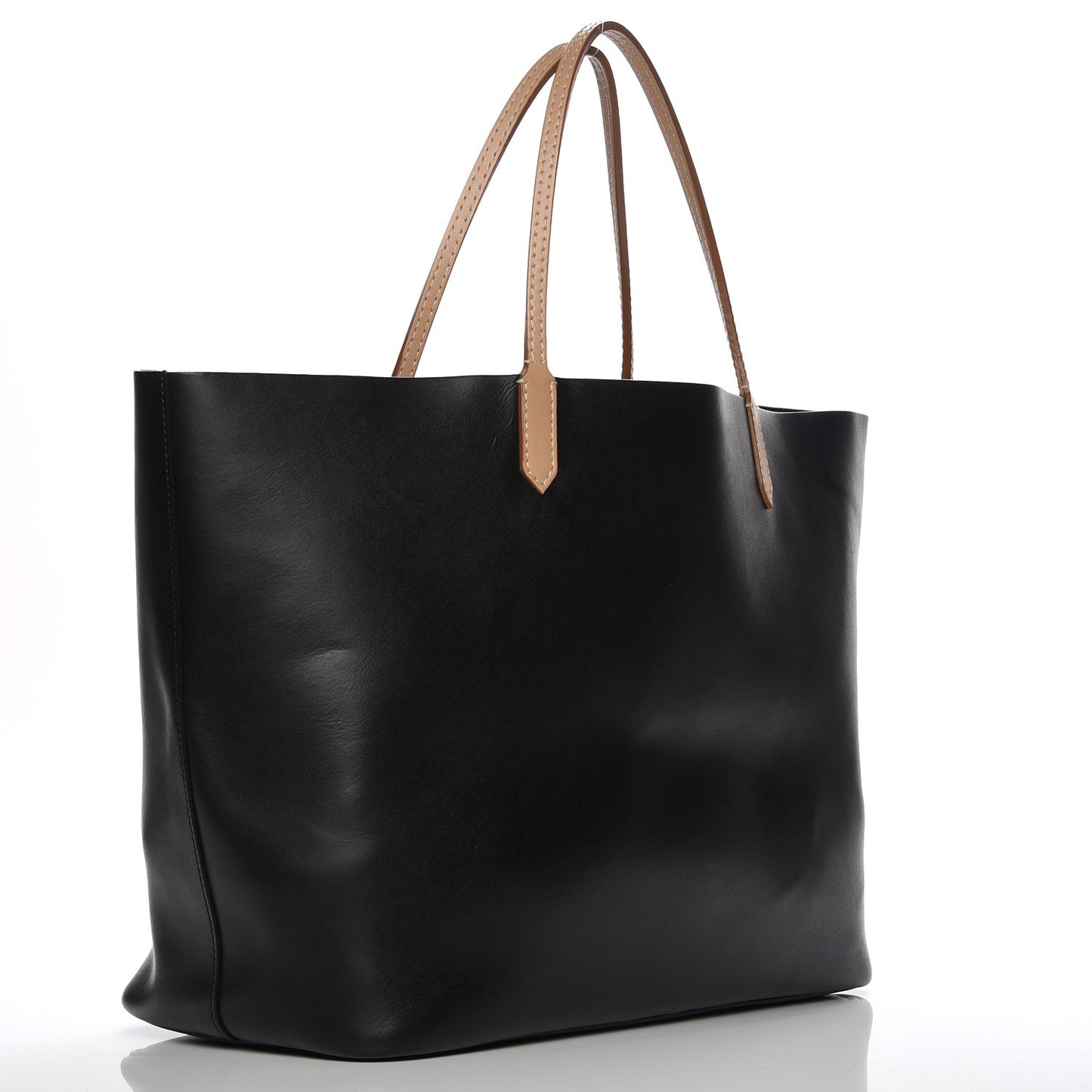 Calfskin Large Antigona Tote Black Beige