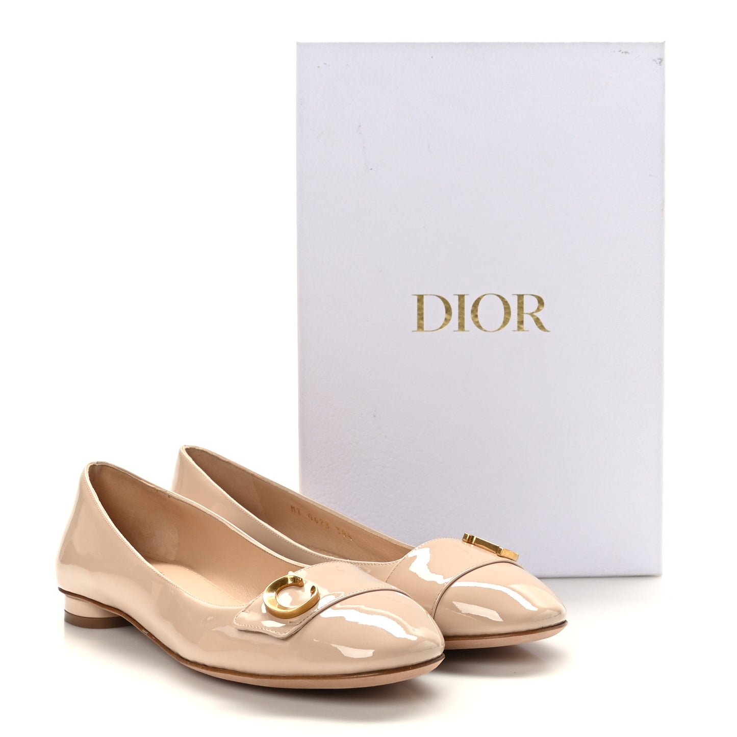 Patent Calfskin C'est Dior Ballet Flats 38.5 Chair