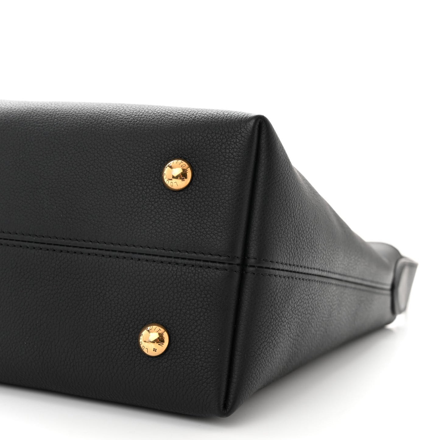 Grained Calfskin Low Key Hobo PM Black