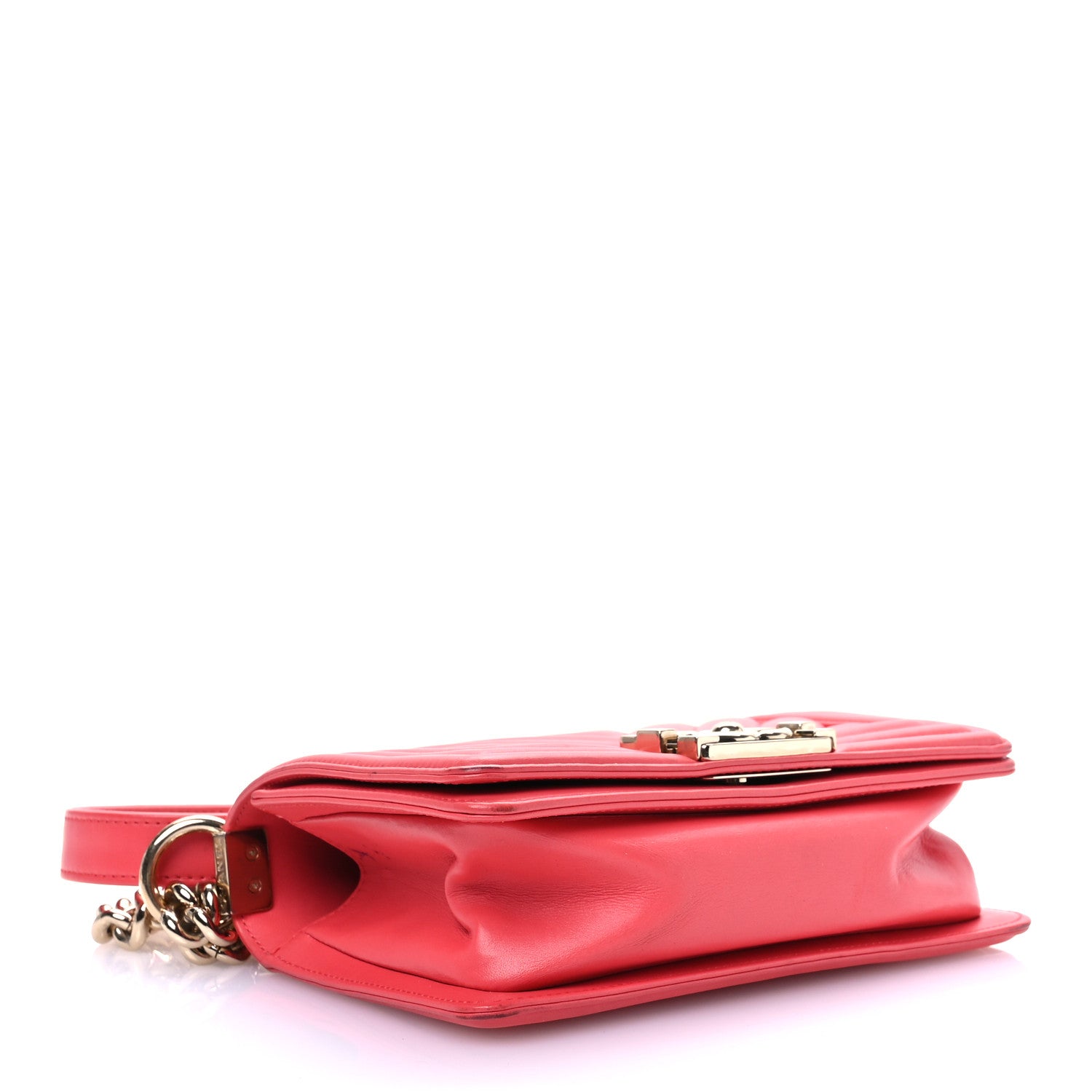 Chanel Calfskin Chevron Quilted Small Boy Flap Pink 4 of 17