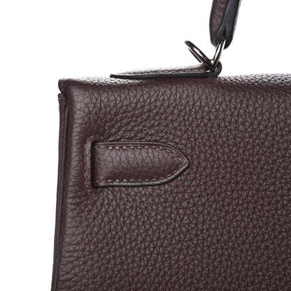 Hermes Togo Kelly Retourne 32 Chocolate 17 of 35