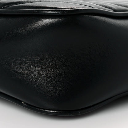 Saint Laurent Calfskin Matelasse Monogram Lou Camera Bag Black 18 of 21