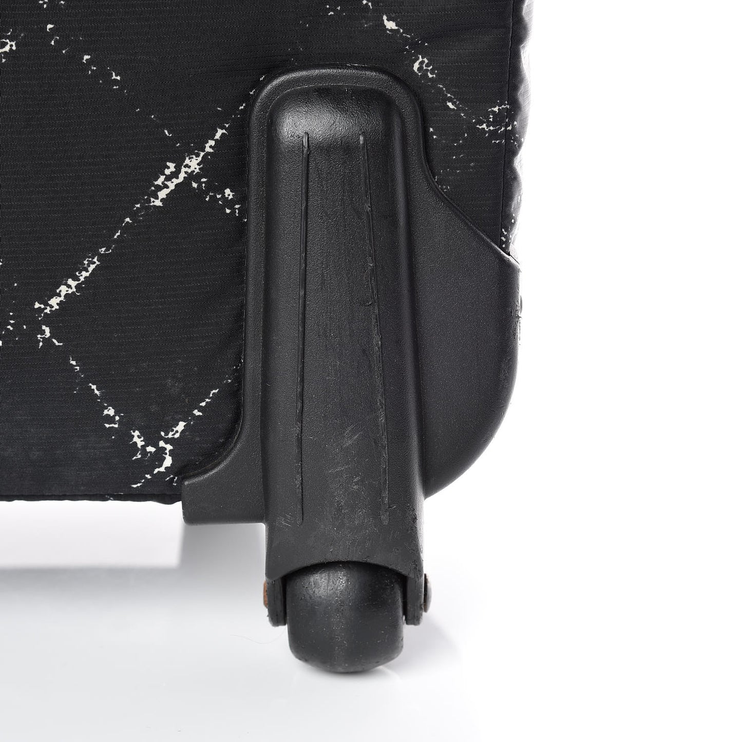 Nylon Travel Trolley Rolling Luggage Black
