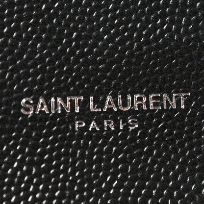 Saint Laurent Grain De Poudre Monogram Cassandre Clutch Black 7 of 8