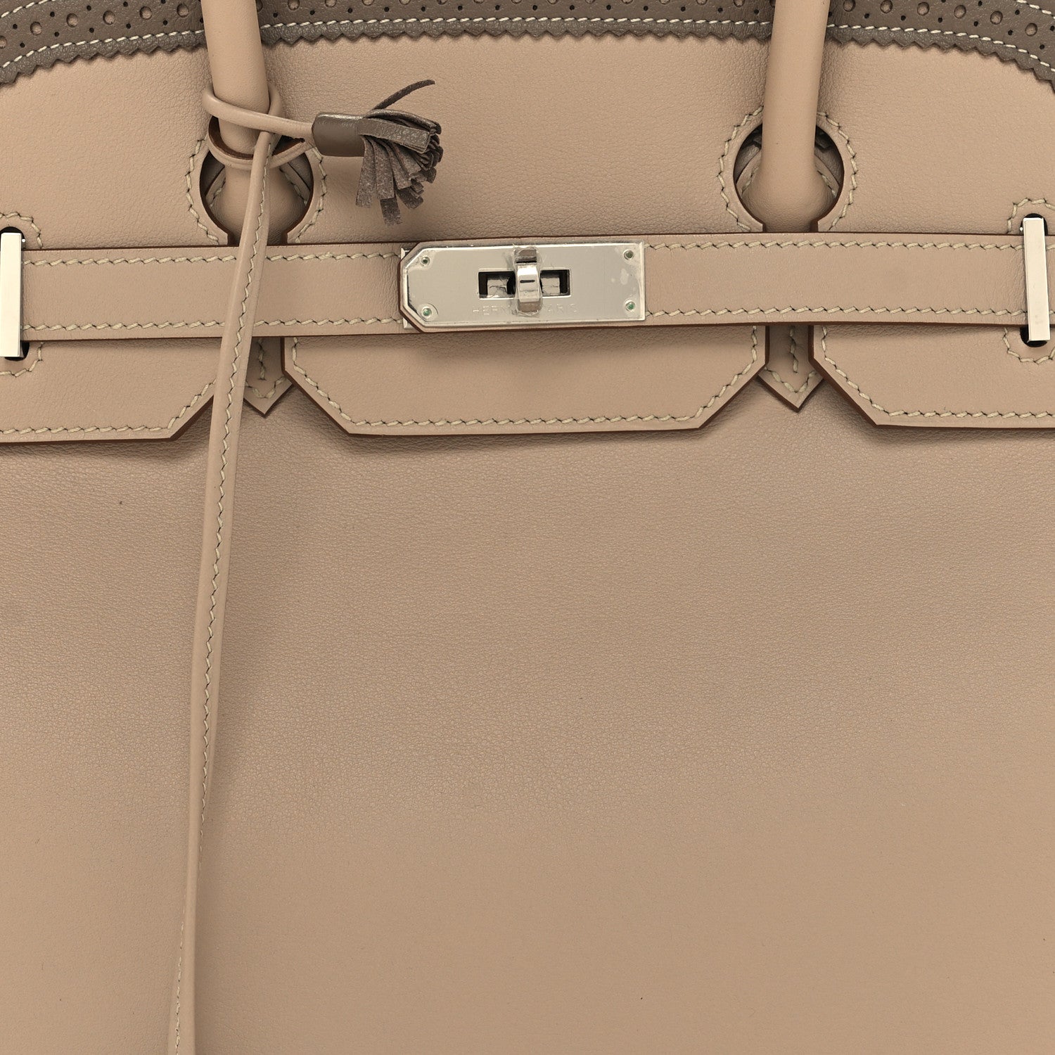 Hermes Swift Ghillies Birkin 35 Argile Etoupe 8 of 12