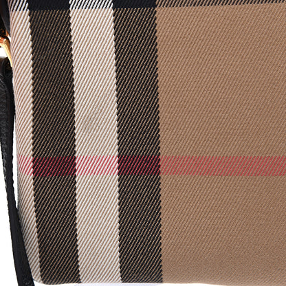 Burberry House Check Derby Peyton Crossbody Clutch Bag Black 9 of 9
