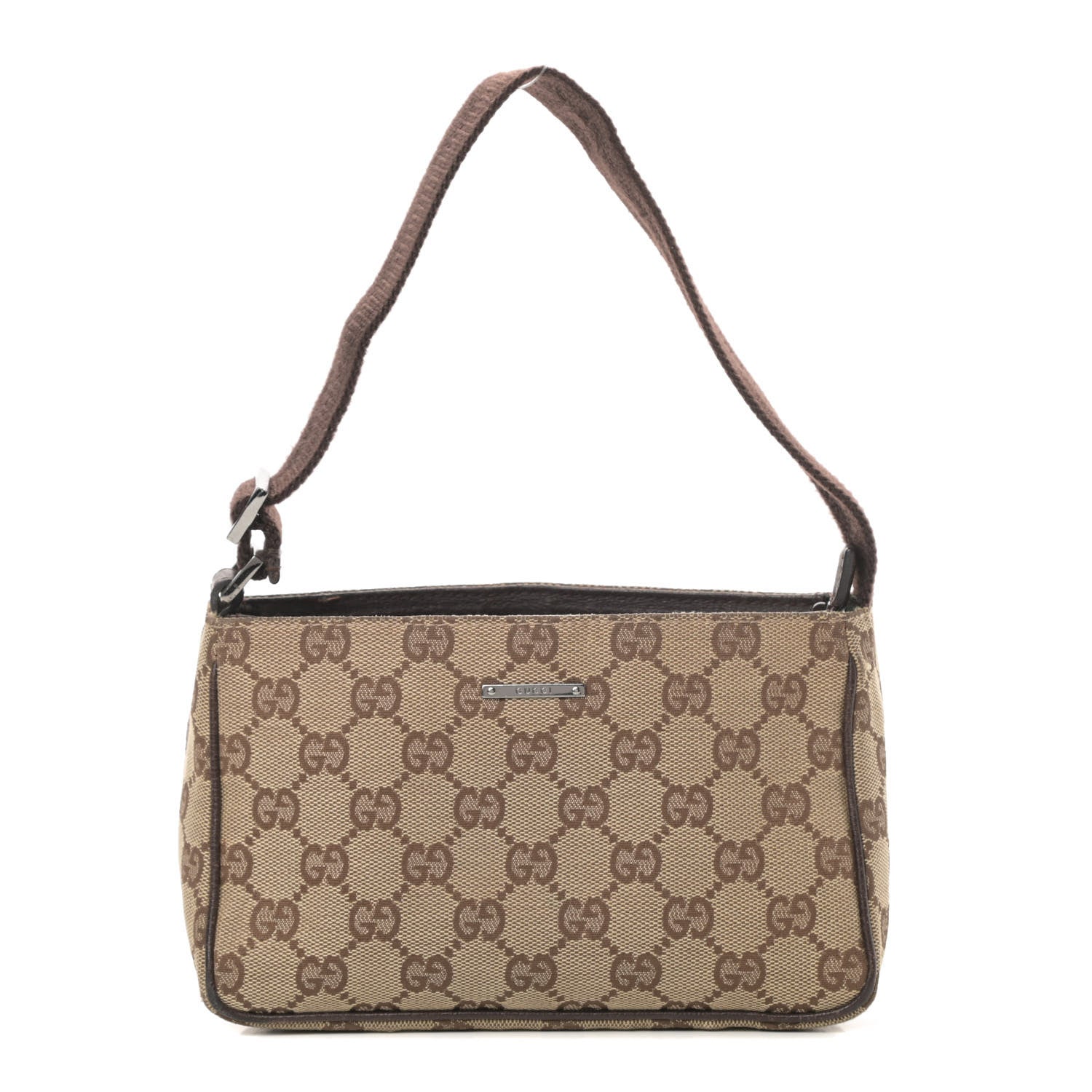 Gucci Monogram Shoulder Bag Dark Brown 1 of 14