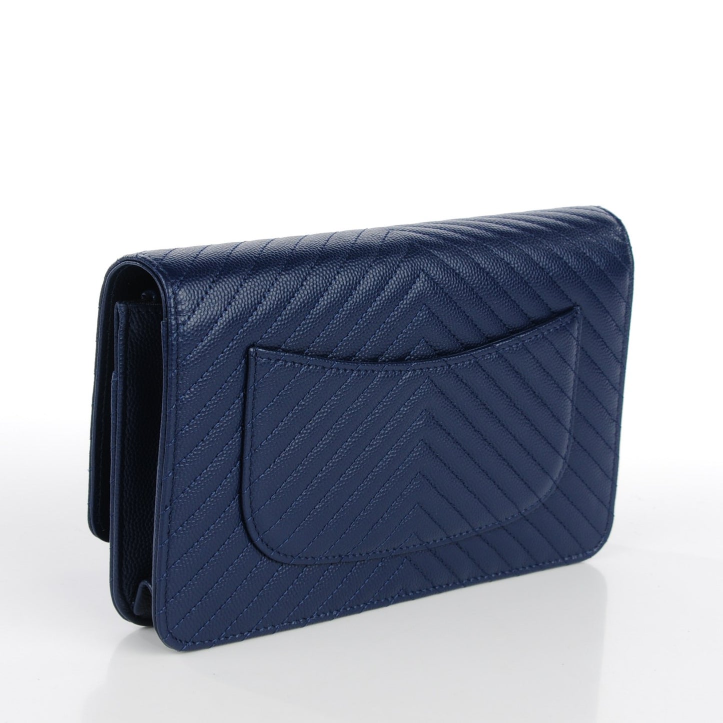 Caviar Chevron Wallet On Chain WOC Navy