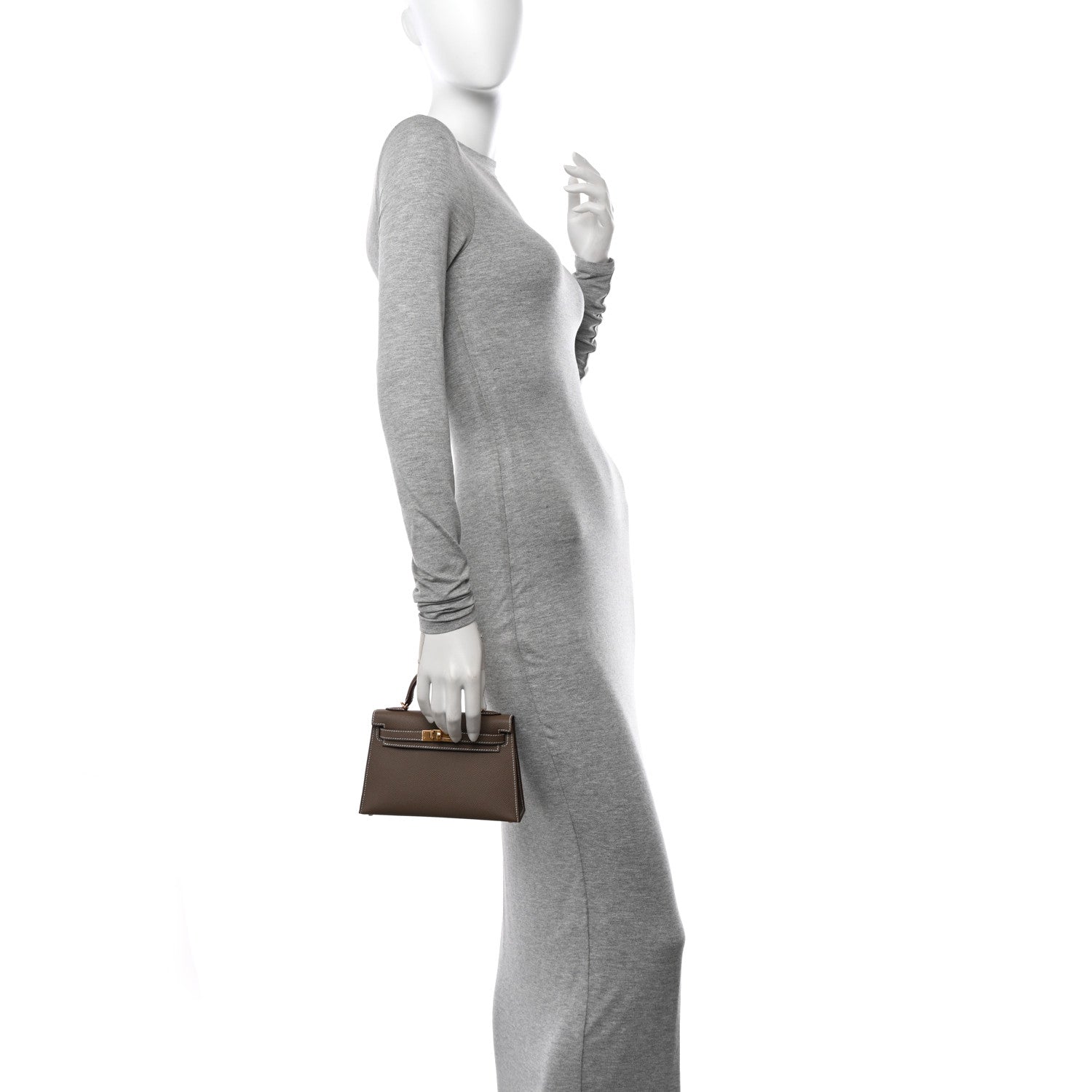 Hermes Epsom Mini Kelly Sellier 20 Etoupe 2 of 11