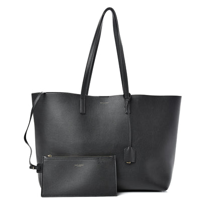 Saint Laurent Calfskin Large Shopping Tote Black 1 of 17