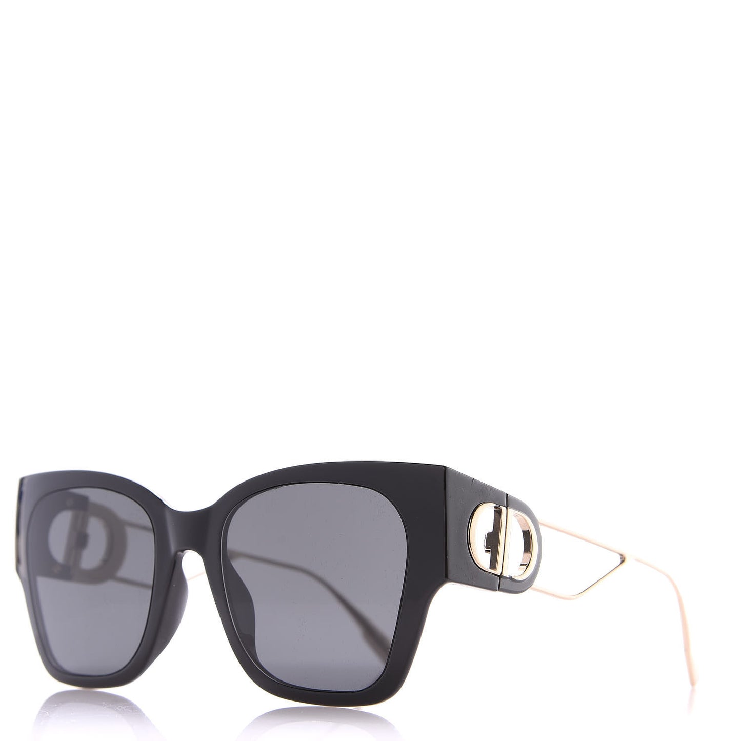 Rectangular 30 Montaigne 1 Sunglasses Black