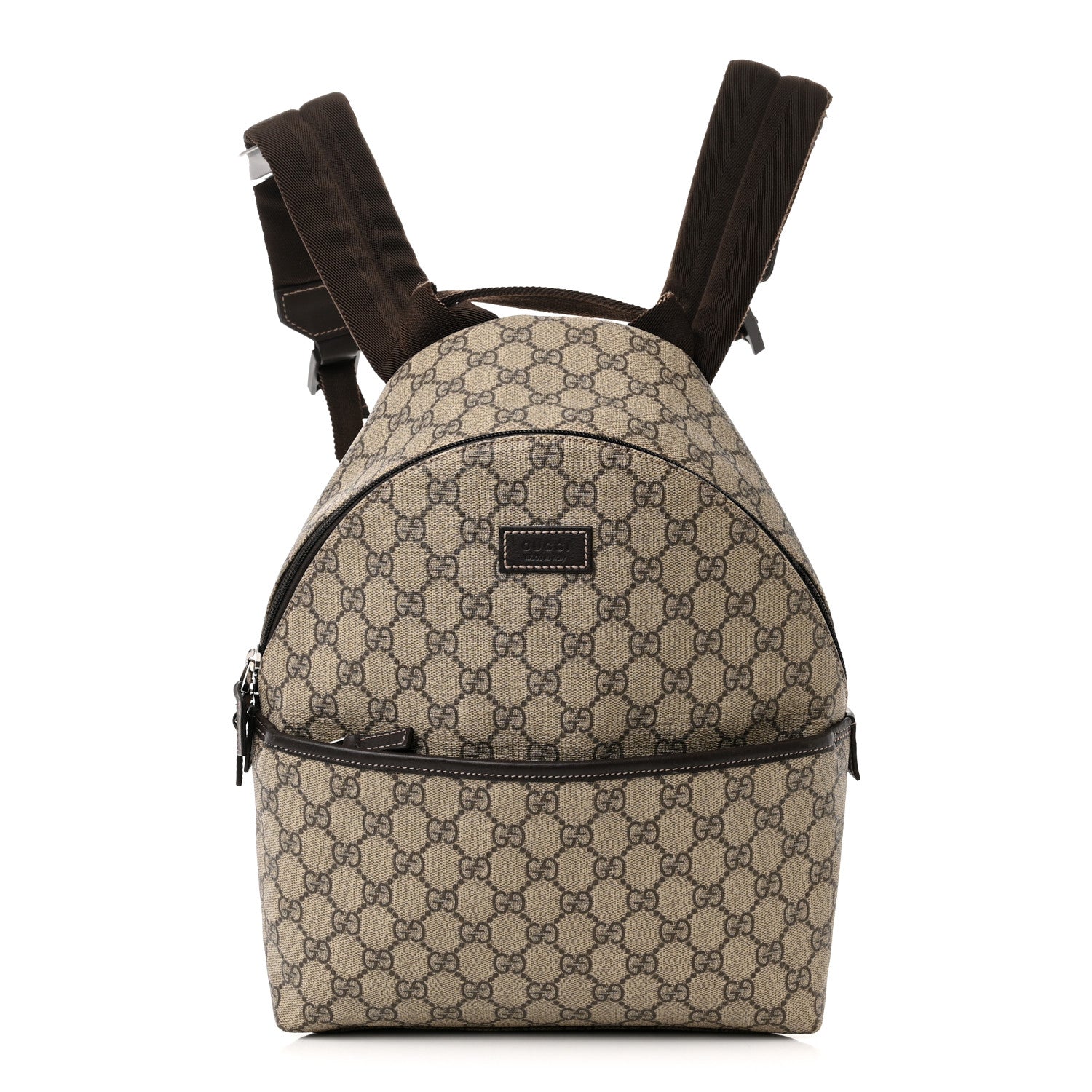 Gucci GG Supreme Monogram Margaux Calfskin Childrens Day Backpack Beige Ebony Cocoa Dark Chocolate 1 of 14