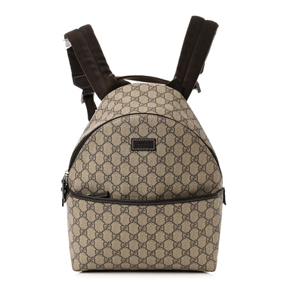 Gucci GG Supreme Monogram Margaux Calfskin Childrens Day Backpack Beige Ebony Cocoa Dark Chocolate 1 of 14