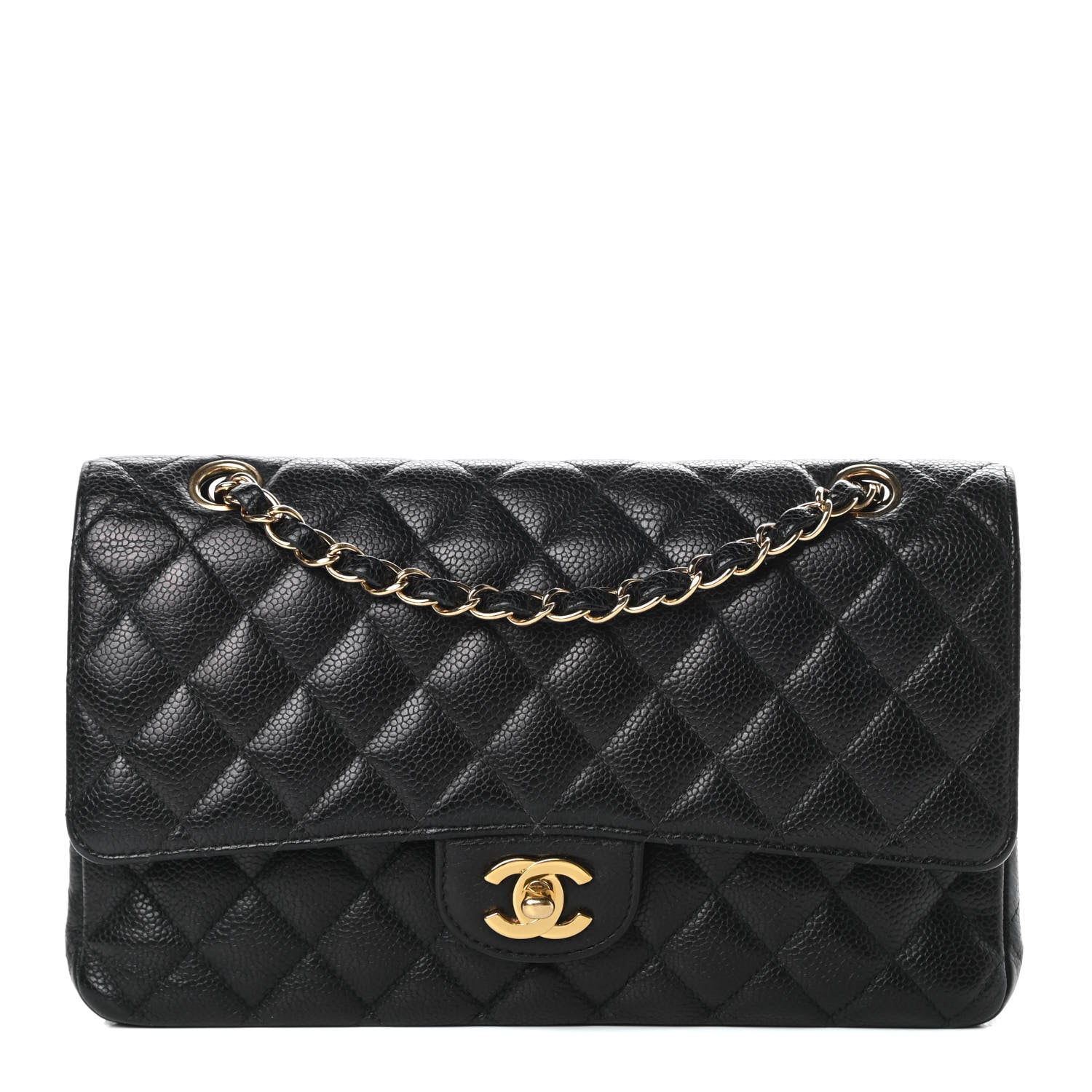 Chanel Caviar Quilted Medium Double Flap Black 1 of 16