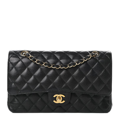 Chanel Caviar Quilted Medium Double Flap Black 1 of 16
