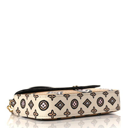 Louis Vuitton Monogram Wild At Heart Felicie Strap & Go Arizona Creme 4 of 8
