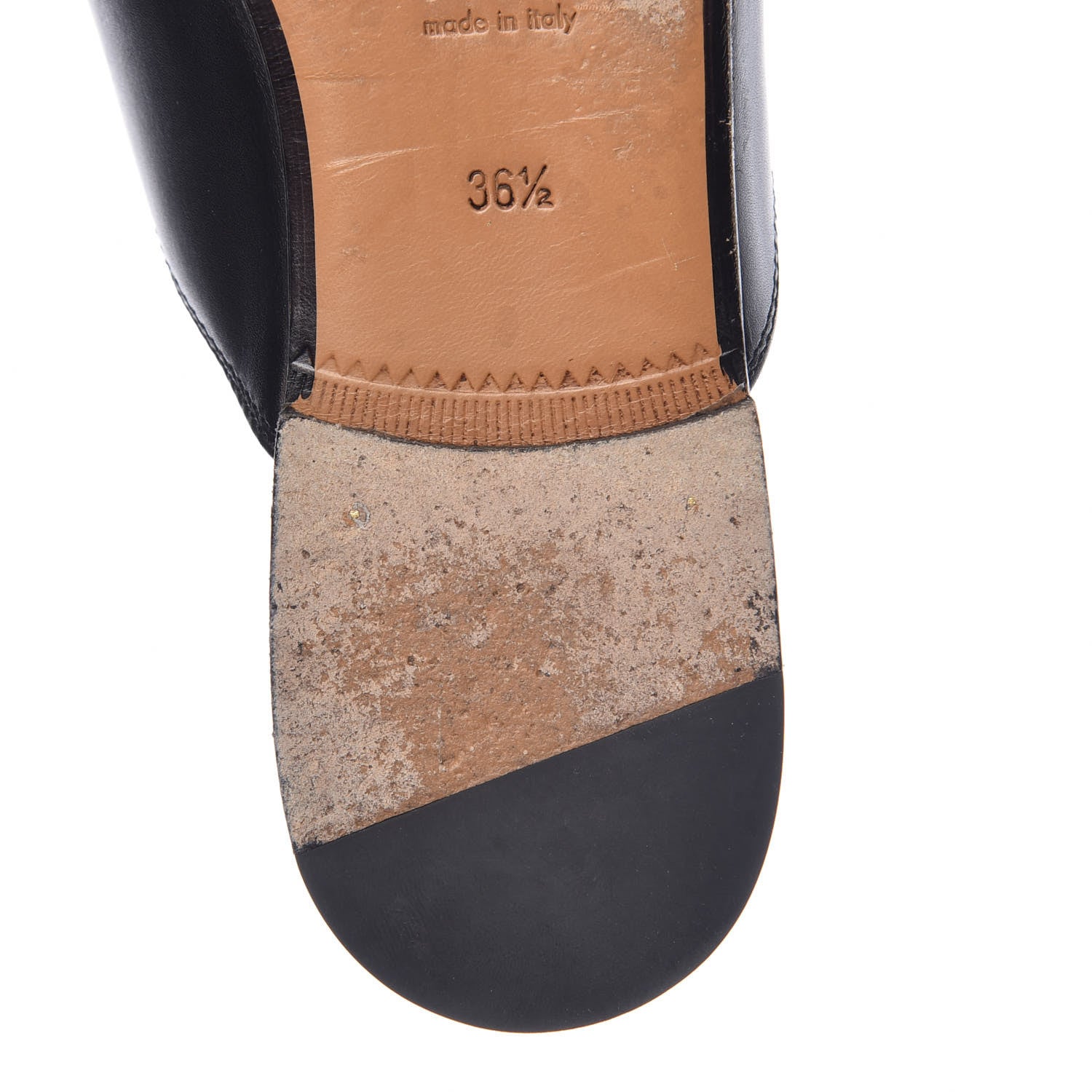 Gucci Calfskin Womens Princetown Slippers 36.5 Black 13 of 19