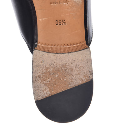 Gucci Calfskin Womens Princetown Slippers 36.5 Black 13 of 19