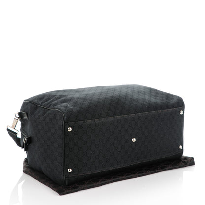 Gucci Denim Monogram Large Duffle Black 4 of 7