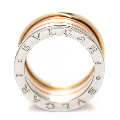 Bulgari 18K Rose White Yellow Gold B.Zero1 Four-Band Ring 51 5.75 7 of 8