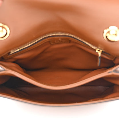 Gucci Roxy Calfskin Web Medium Blondie Top Handle Shoulder Flap Bag Cuir 6 of 12