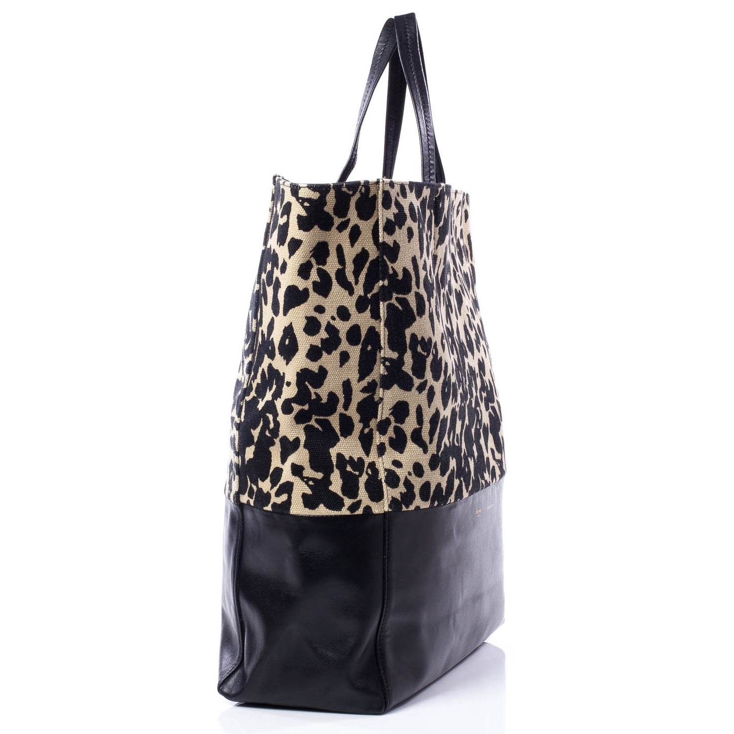 Lambskin Jute Leopard Bi-Cabas
