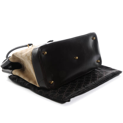 Gucci Monogram Crocodile Web Secret Top Handle Medium Satchel 4 of 7