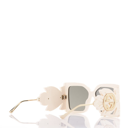 Gucci Acetate Square Frame Wing Sunglasses GG0535S Ivory 4 of 8