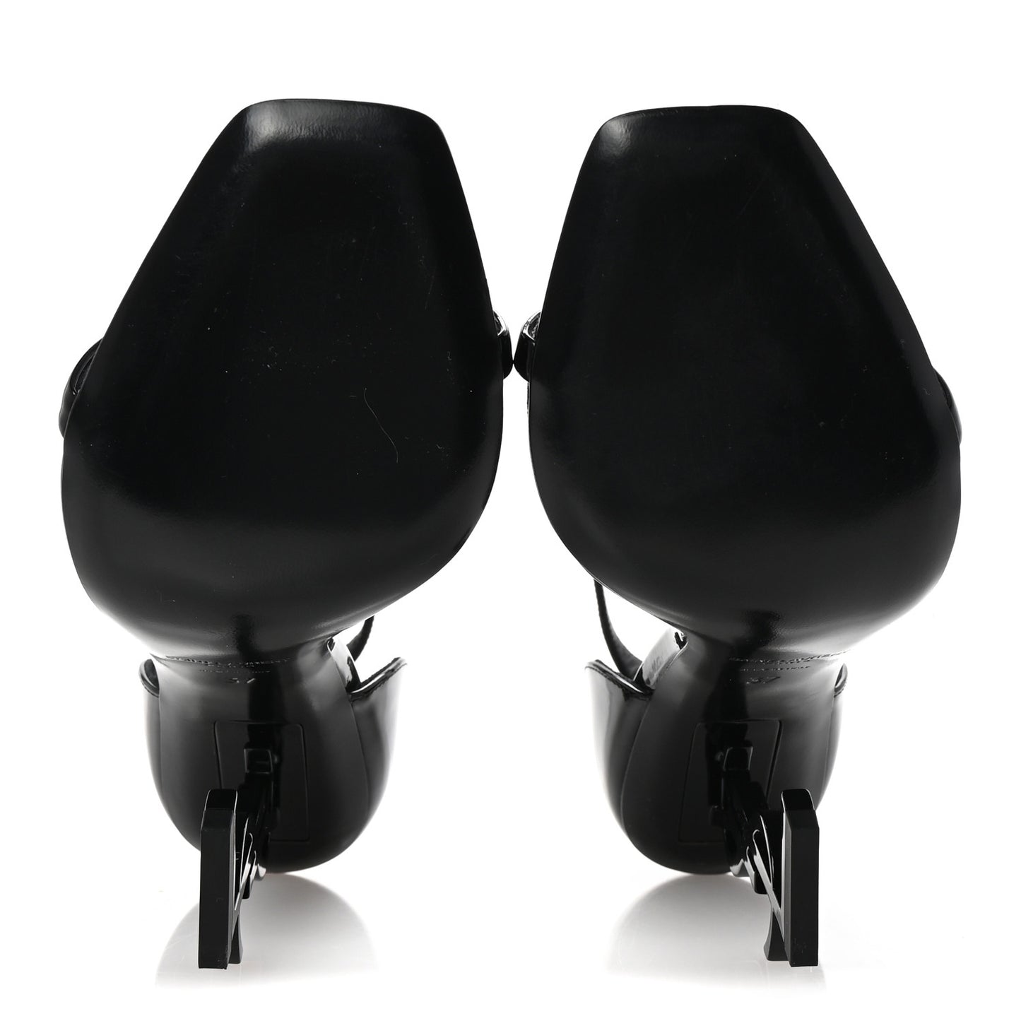 Patent Calfskin Opyum 110 Sandals 37 Black