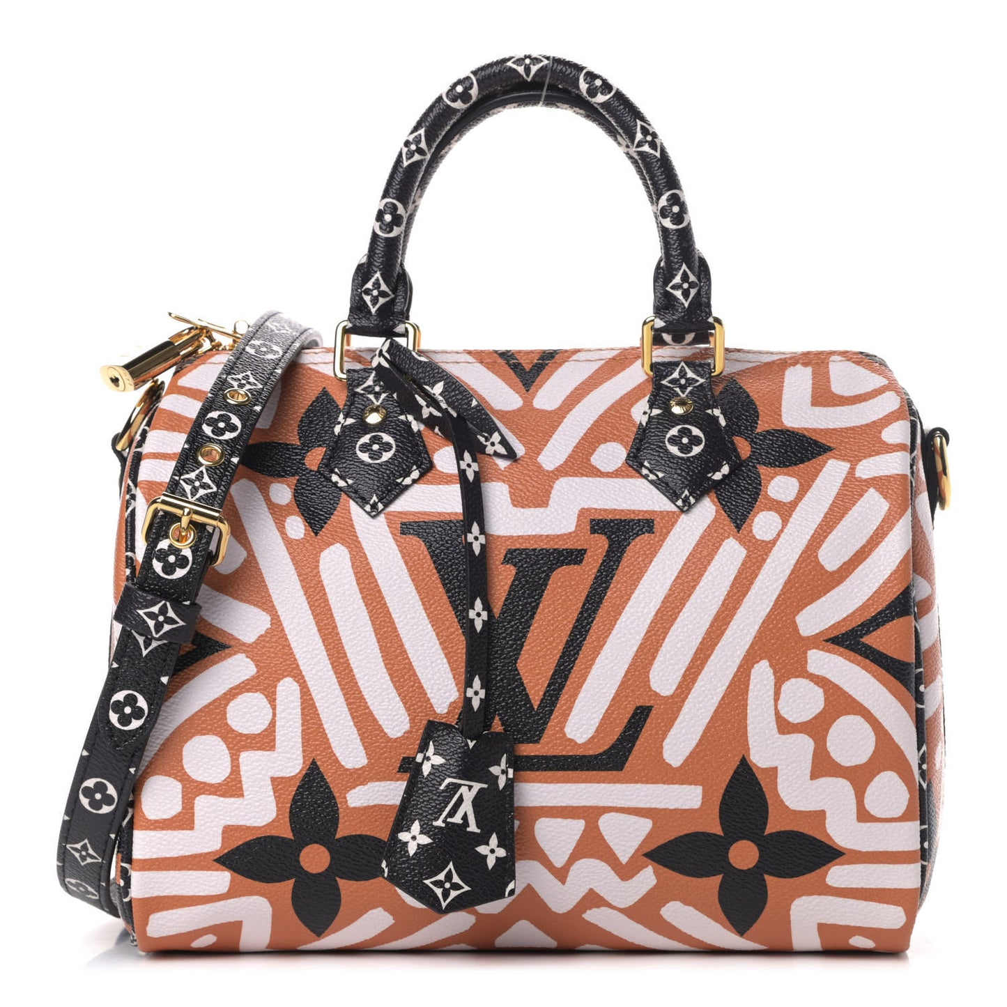 Monogram Giant Crafty Speedy Bandouliere 25 Creme Caramel