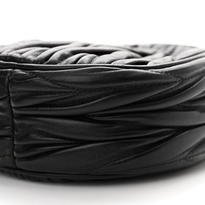 Miu Miu Nappa Matelasse Round Crossbody Black 9 of 9