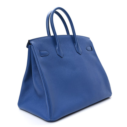 Hermes Epsom Birkin 35 Bleu Agate 3 of 12