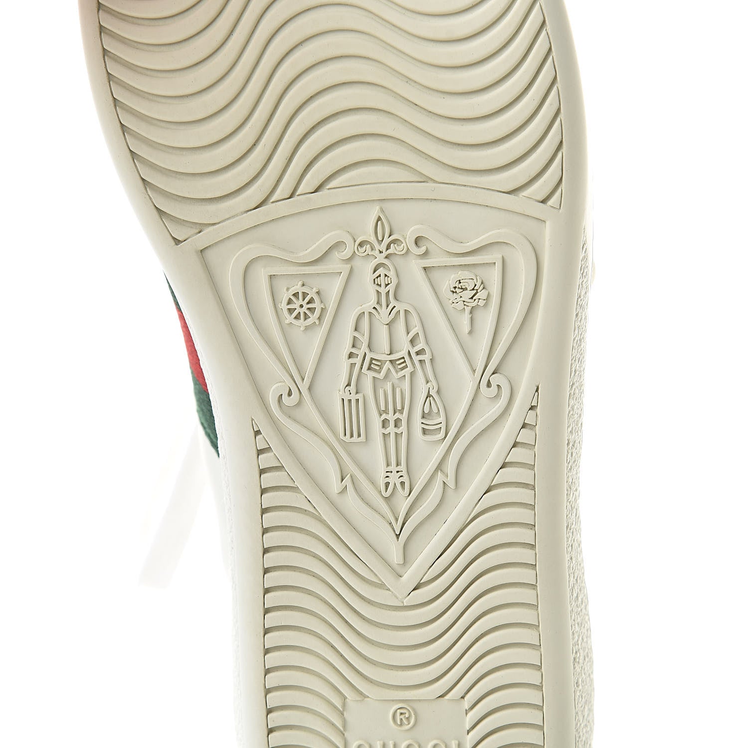 Gucci Calfskin Web Pearl Studded Womens Ace Sneakers 35 White 9 of 14