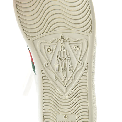 Gucci Calfskin Web Pearl Studded Womens Ace Sneakers 35 White 9 of 14