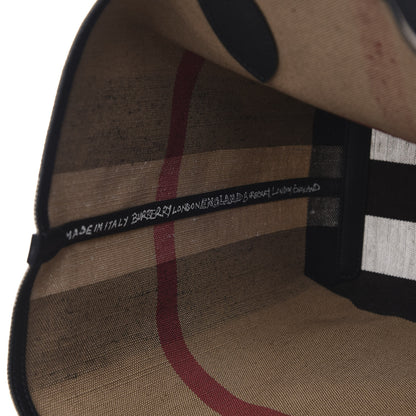 Burberry Coated Canvas Mega Check Medium Doodle Tote Black 9 of 13