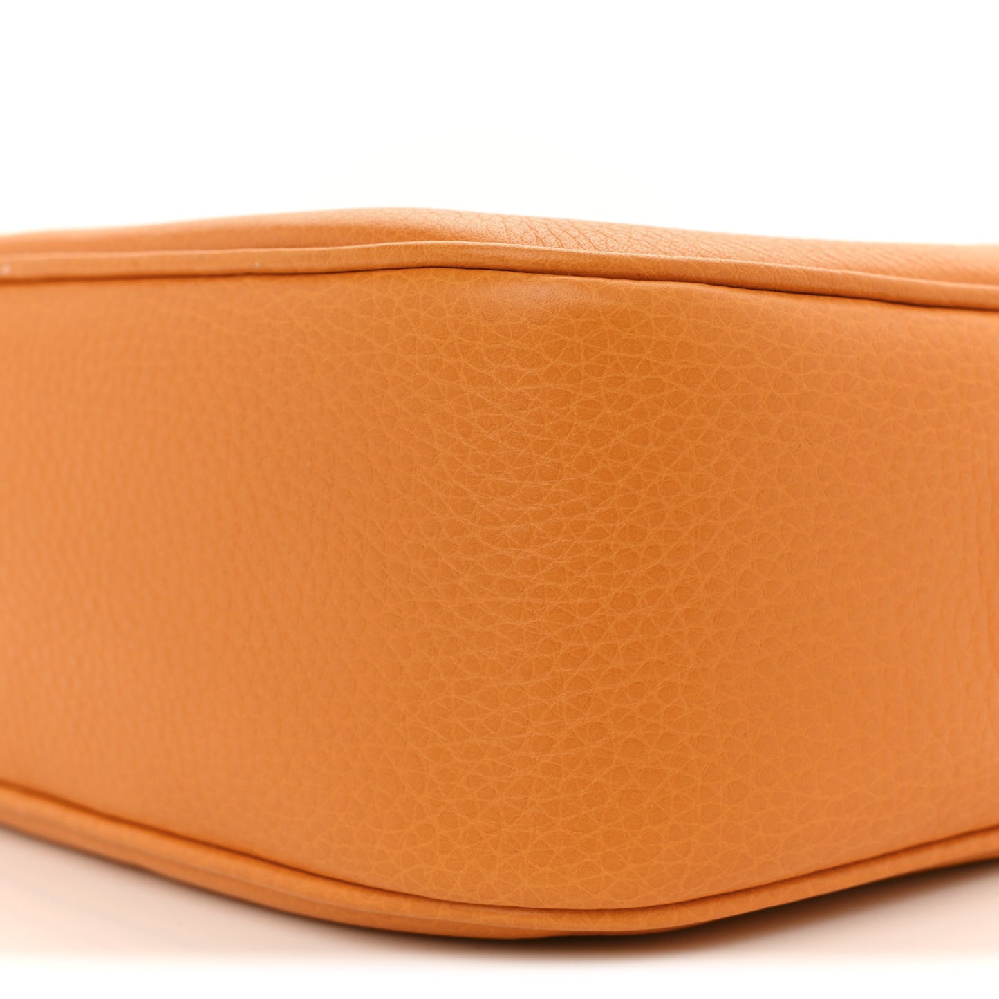 Pebbled Calfskin Small Soho Disco Bag Curcuma