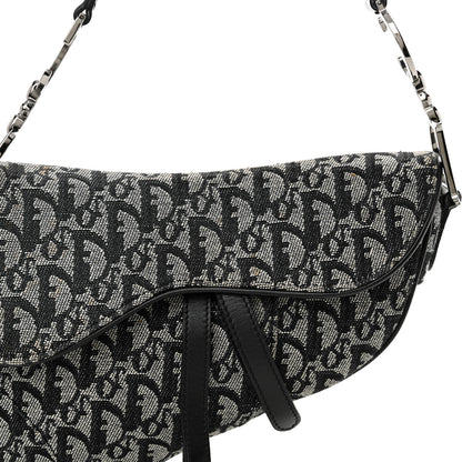 Christian Dior Monogram Saddle Bag Blue 8 of 11